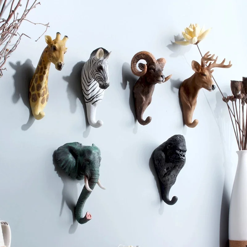 Perchero Vintage de resina para pared – Gancho decorativo estilo retro - imagen 2