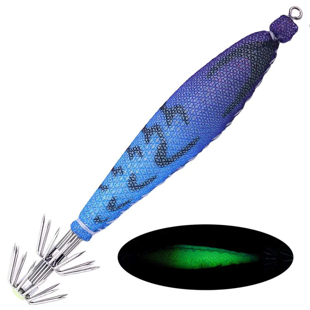 Jigs luminosos para calamar horizontales de agua salada - imagen 3