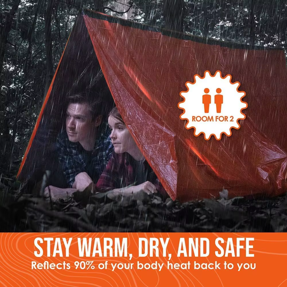 Kit pesca bivy de supervivencia: refugio Mylar y manta SOS compacto - imagen 5