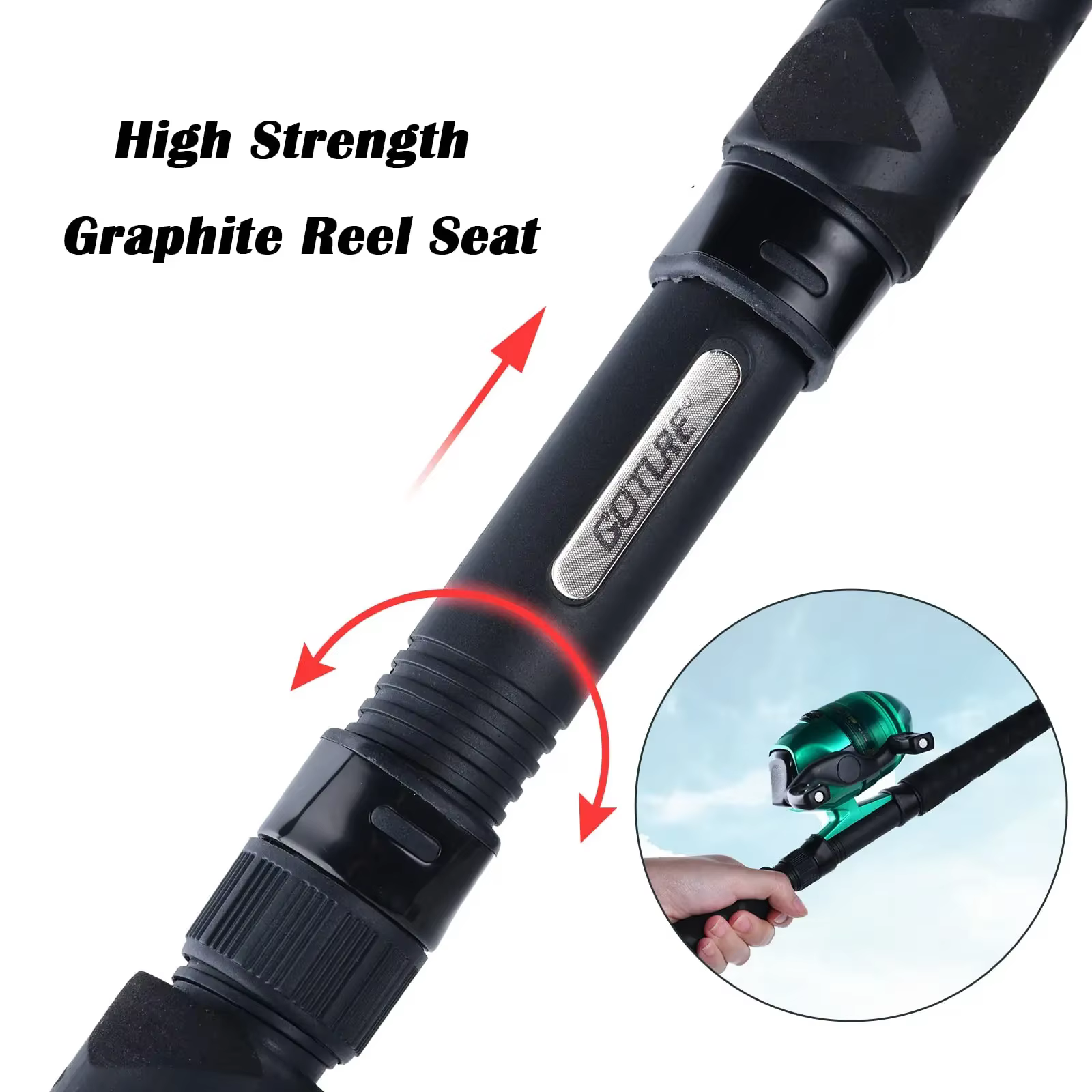 Caña spinning Crappie - Carbono 30T+24T ML 2.7-3.6m - imagen 5