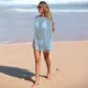 Vestido de playa transparente bohemio de punto, pareo ligero - imagen 2
