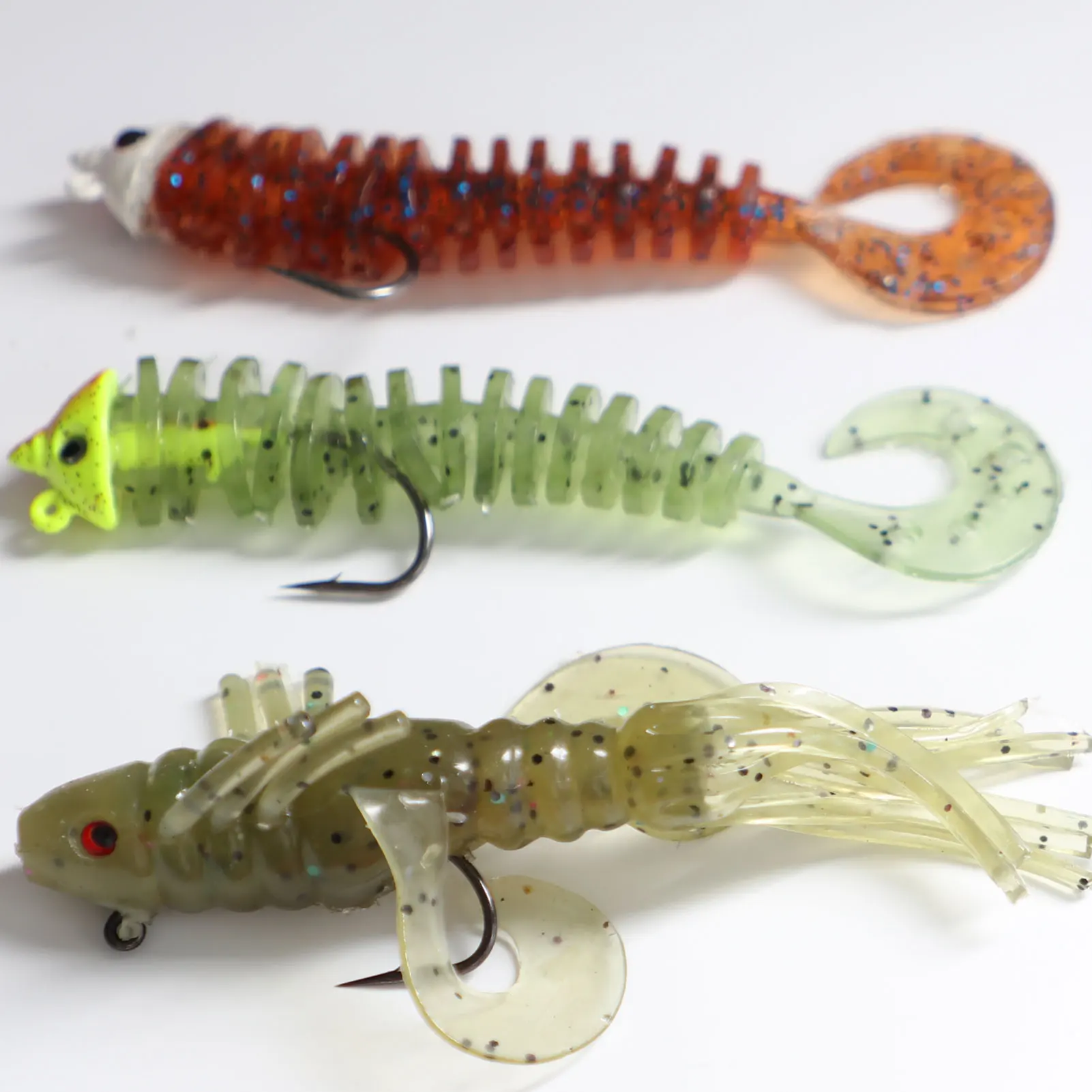 Señuelos blandos FREE FISHER con cabezas plomadas y pulpo - imagen 4