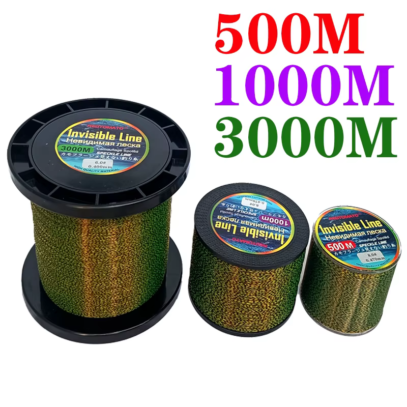 Línea Invisible Fluorocarbono Monofilamento carpa, lubina y lucio