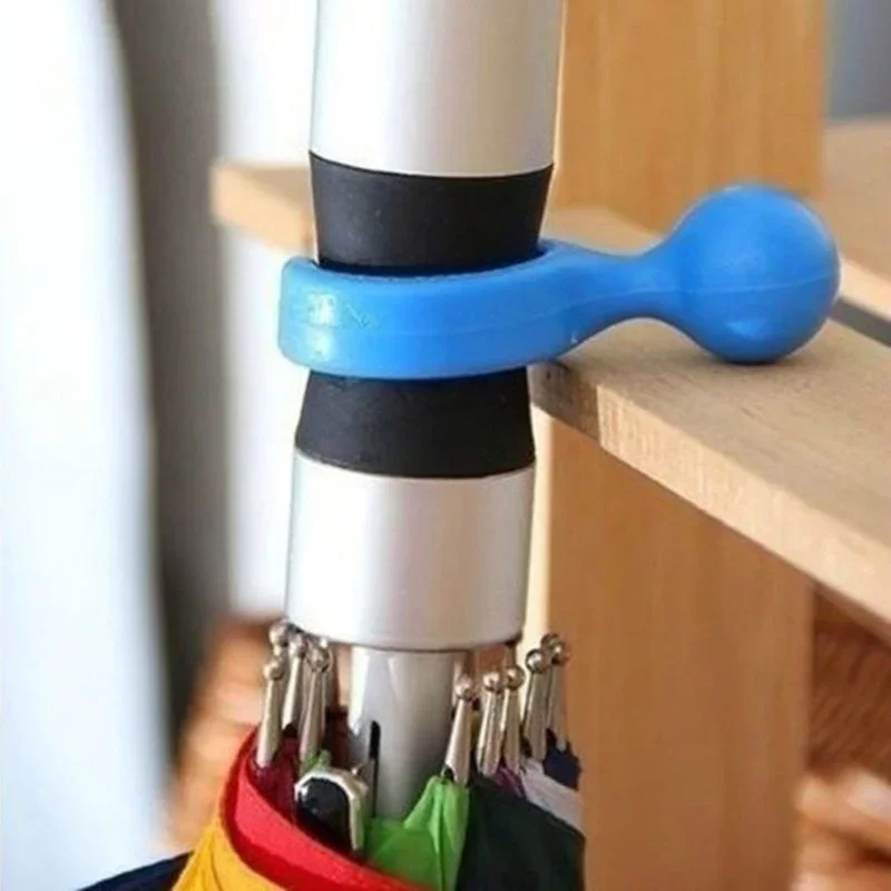 Soporte de paraguas extensible con gancho y aro para pesca - imagen 2