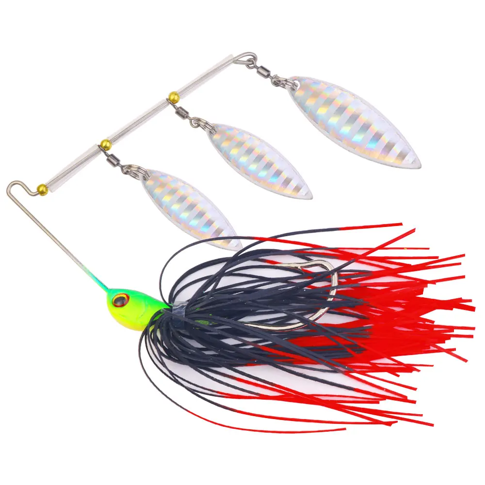 Spinnerbait para lucio y lubina en acción