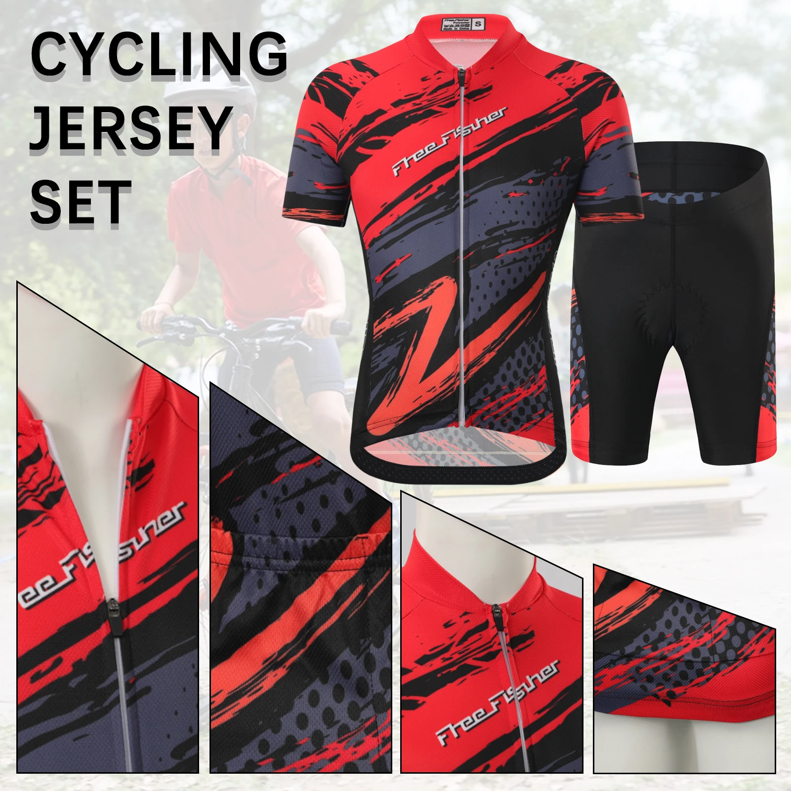 Pantalones cortos acolchados para ciclismo infantil