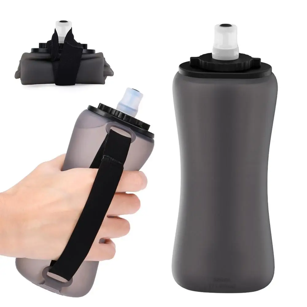 Botella de hidratación plegable de silicona boca ancha ciclismo - imagen 2