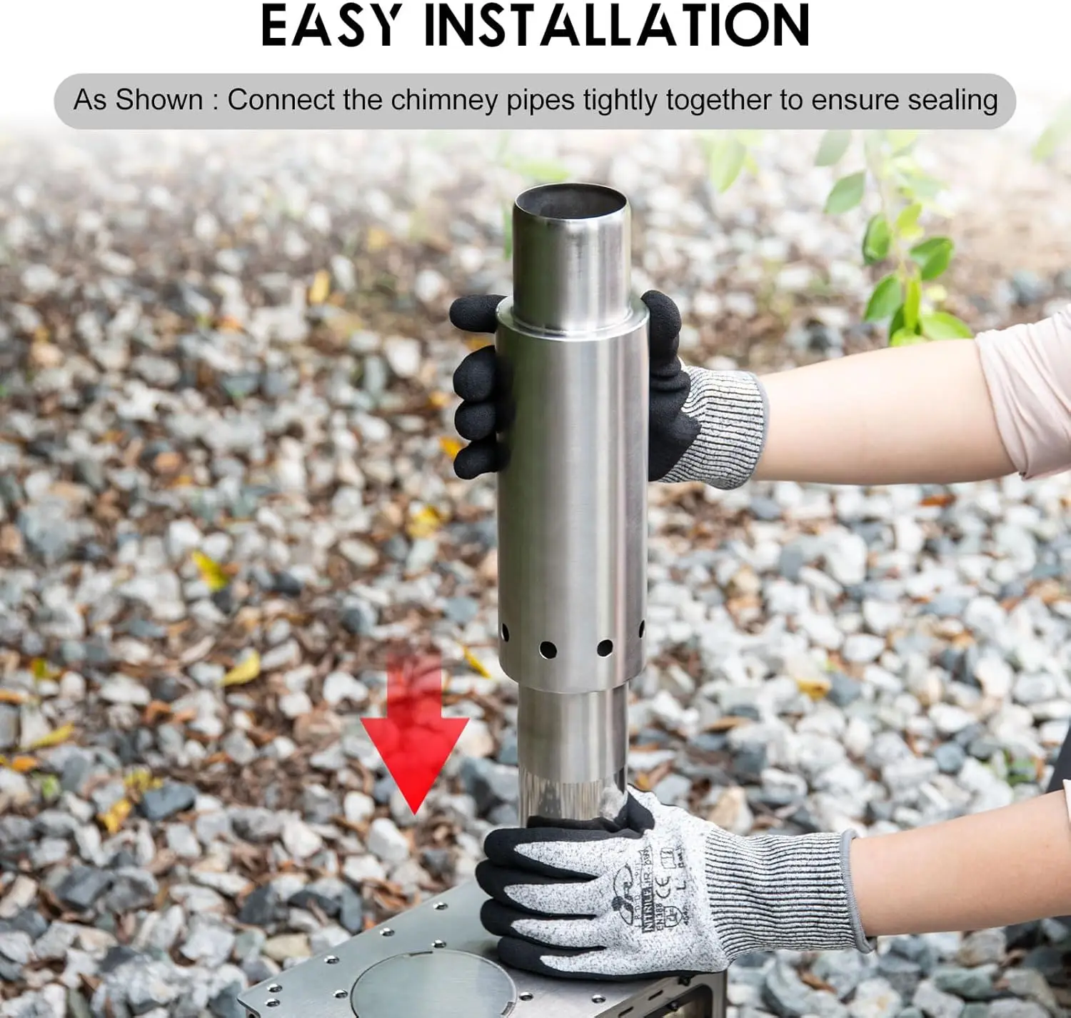 CHANGE MOORE Tubos de chimenea inox para estufa de tienda - imagen 3