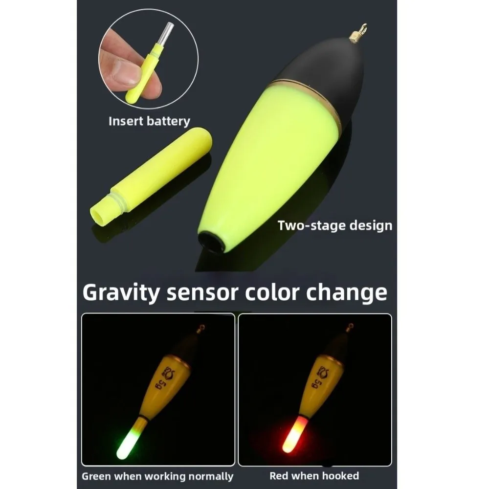 Flotador luminoso ABS resistente para pesca en mar nocturna - imagen 3