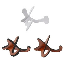 Soporte vertical plegable de ukelele y guitarra de madera