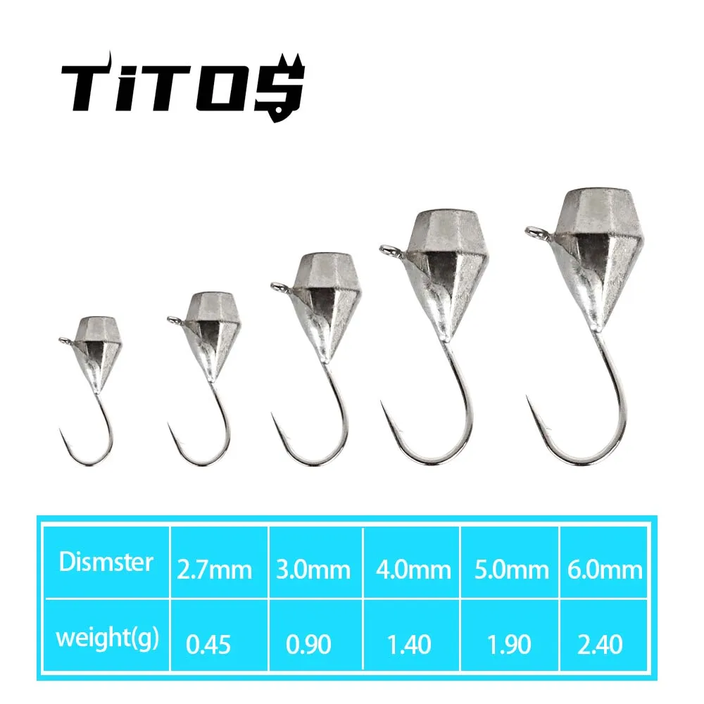Señuelos de tungsteno para pesca en hielo de hundimiento rápido - imagen 4