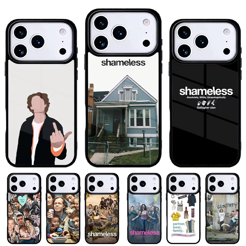 Funda Shameless suave para iPhone 15/14/13 Pro Max – Diseño serie TV