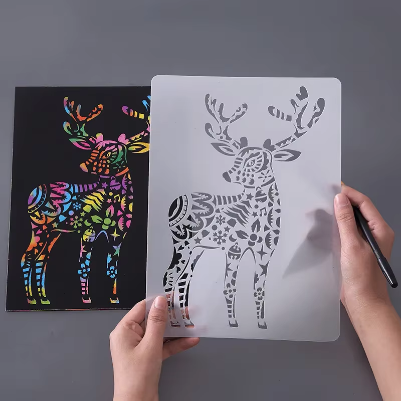 Plantillas para pintar con animales – Láminas de encaje decorativas - imagen 5