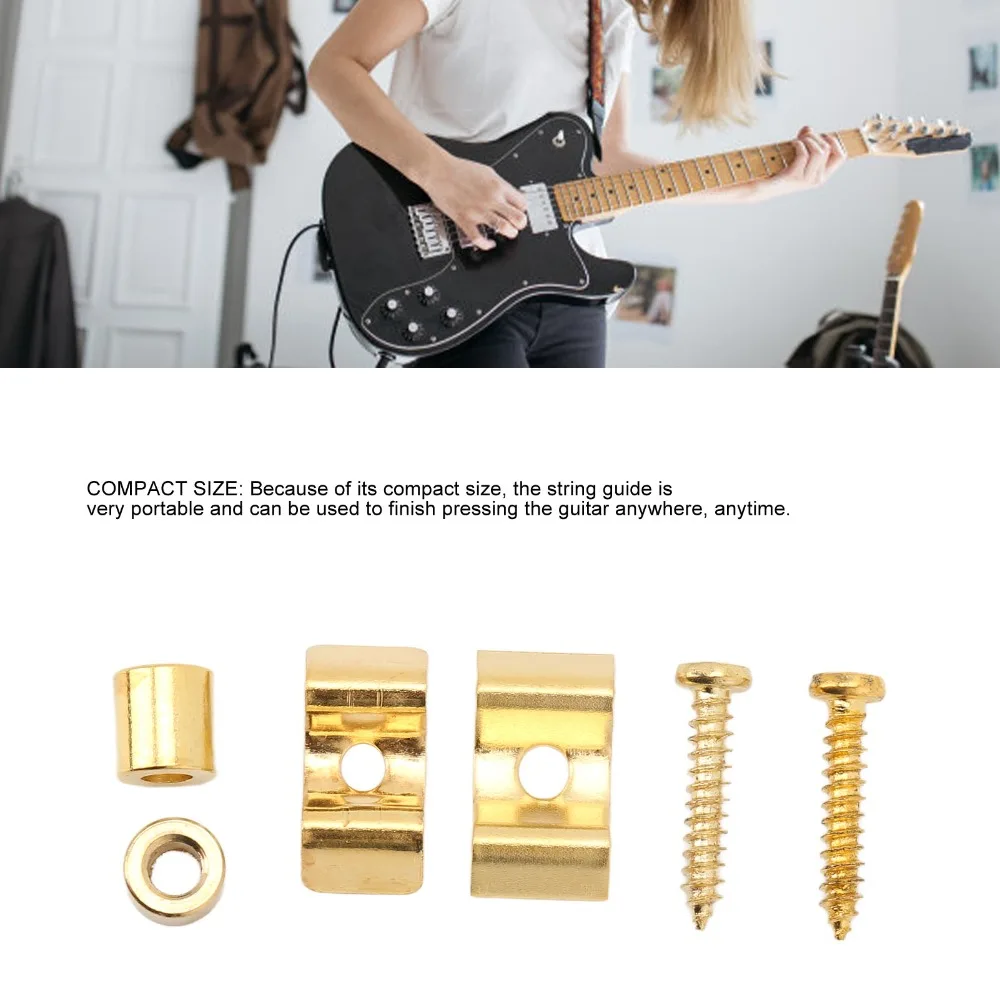 Retenedores de cuerdas de guitarra metálicos con tornillos de montaje - imagen 5