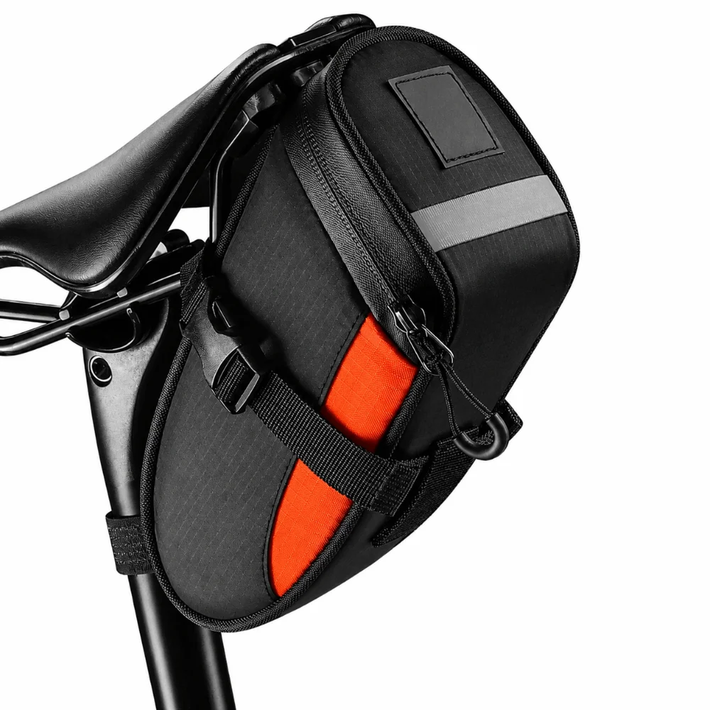 Bolsa trasera impermeable ultraligera con reflectores para bicicleta - imagen 5