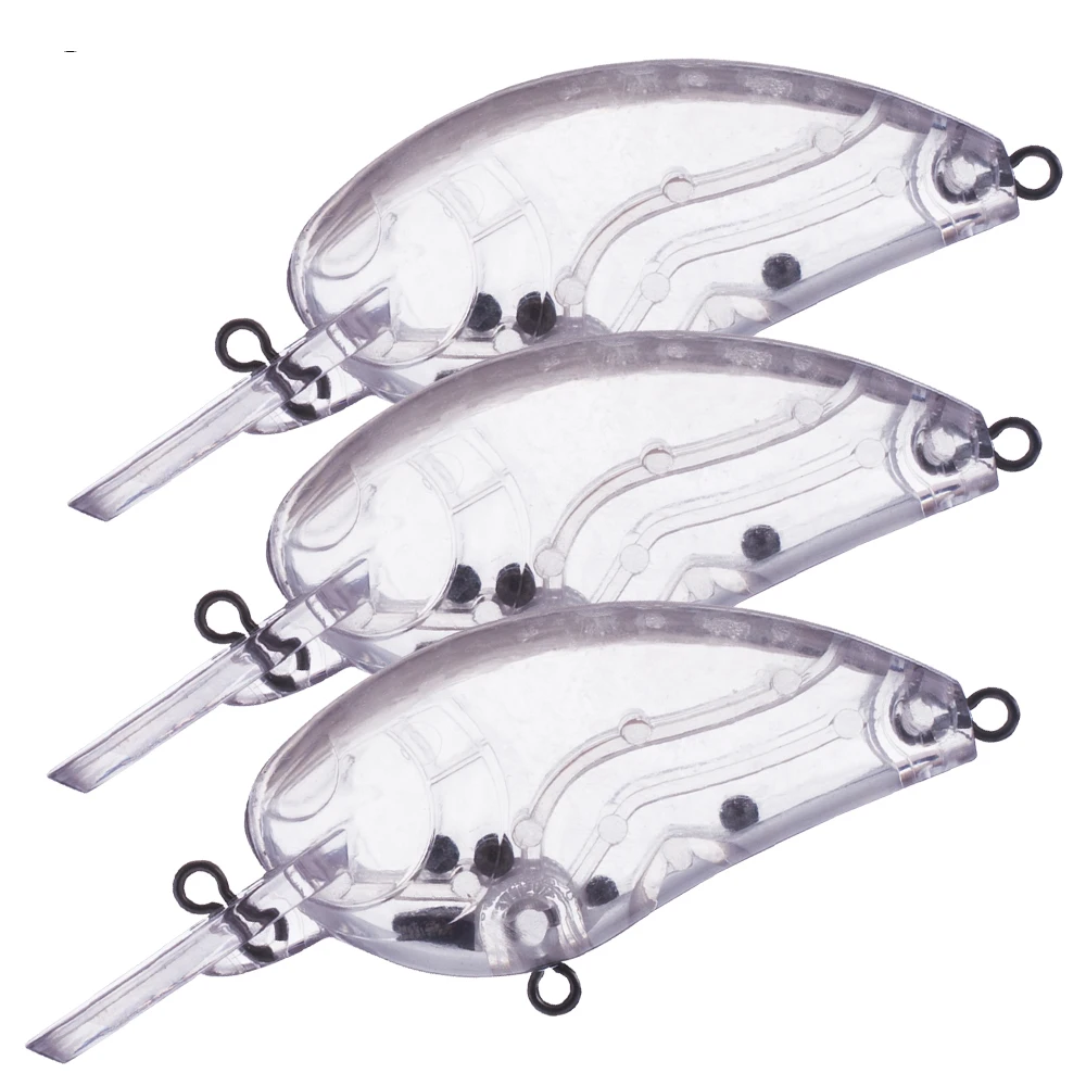Crankbait sin pintar, vista del señuelo