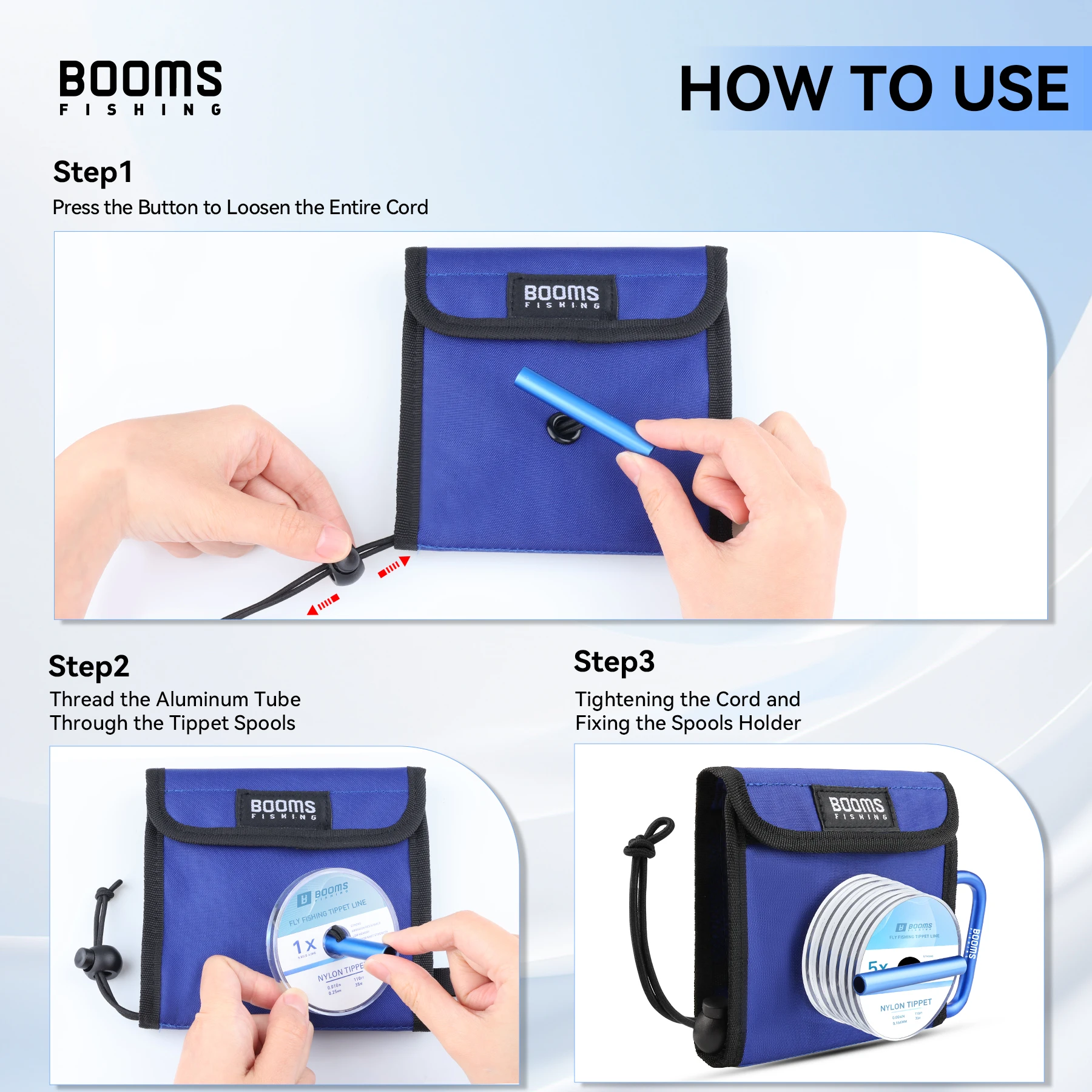 Bolsa Aparejos Booms Fishing SH2 – Cartera 10 bolsillos mosca y tippet - imagen 4