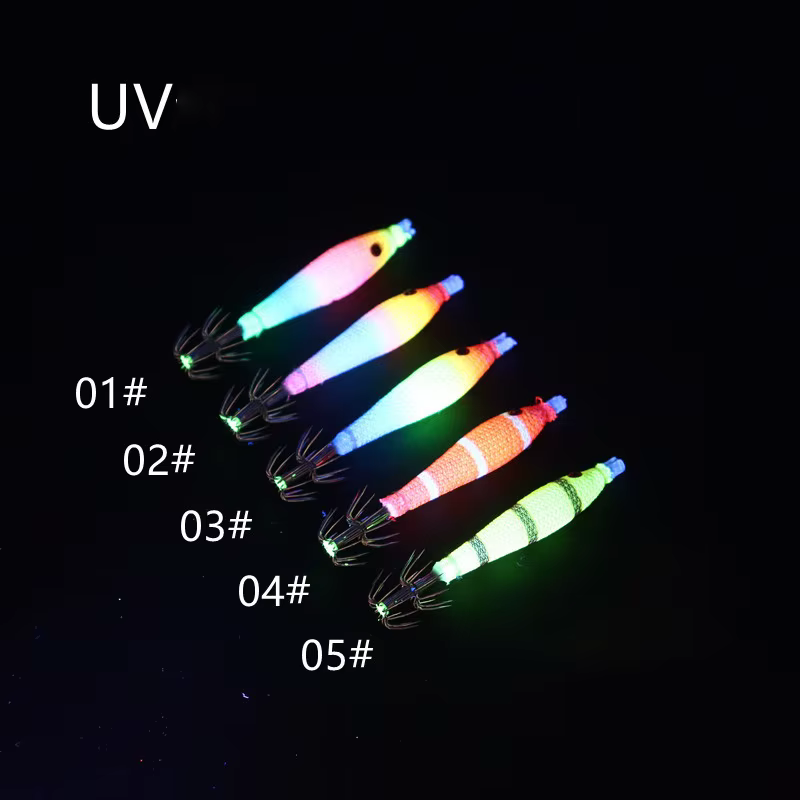 Jig Head Luminoso UV 68mm para Calamar y Pulpo - imagen 2