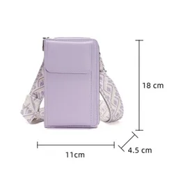 Bolso Hombro Cuero PU para Móvil – Bandolera de Gran Capacidad para Mujer