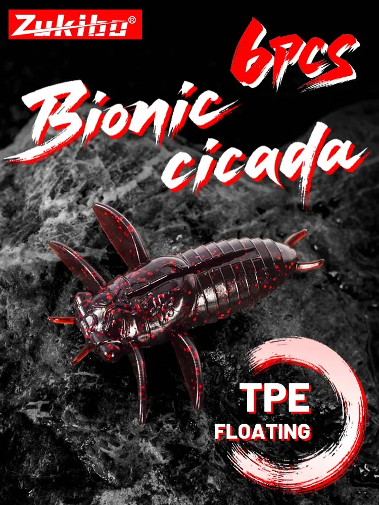 Señuelo biónico visto desde arriba, detalle de textura 4D