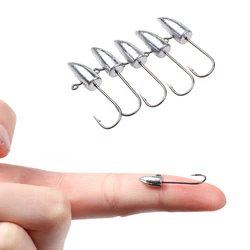 Anzuelos Micro Jig Head para Pesca en Hielo y Vinilos