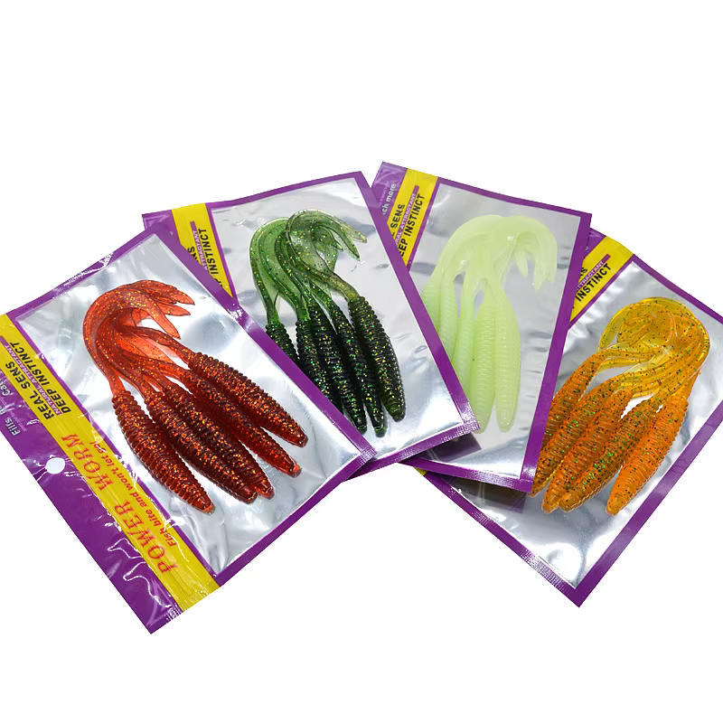 Señuelo blando JYJ larva 13cm – Cola larga para lubina - imagen 2