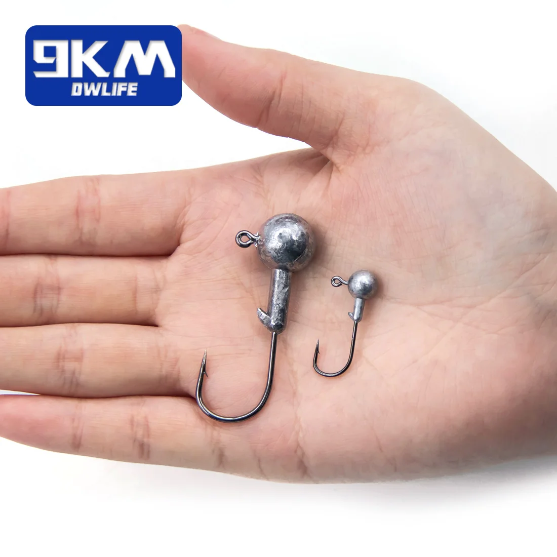 Jig Heads 9KM bola redonda – Plomos para lubina - imagen 4
