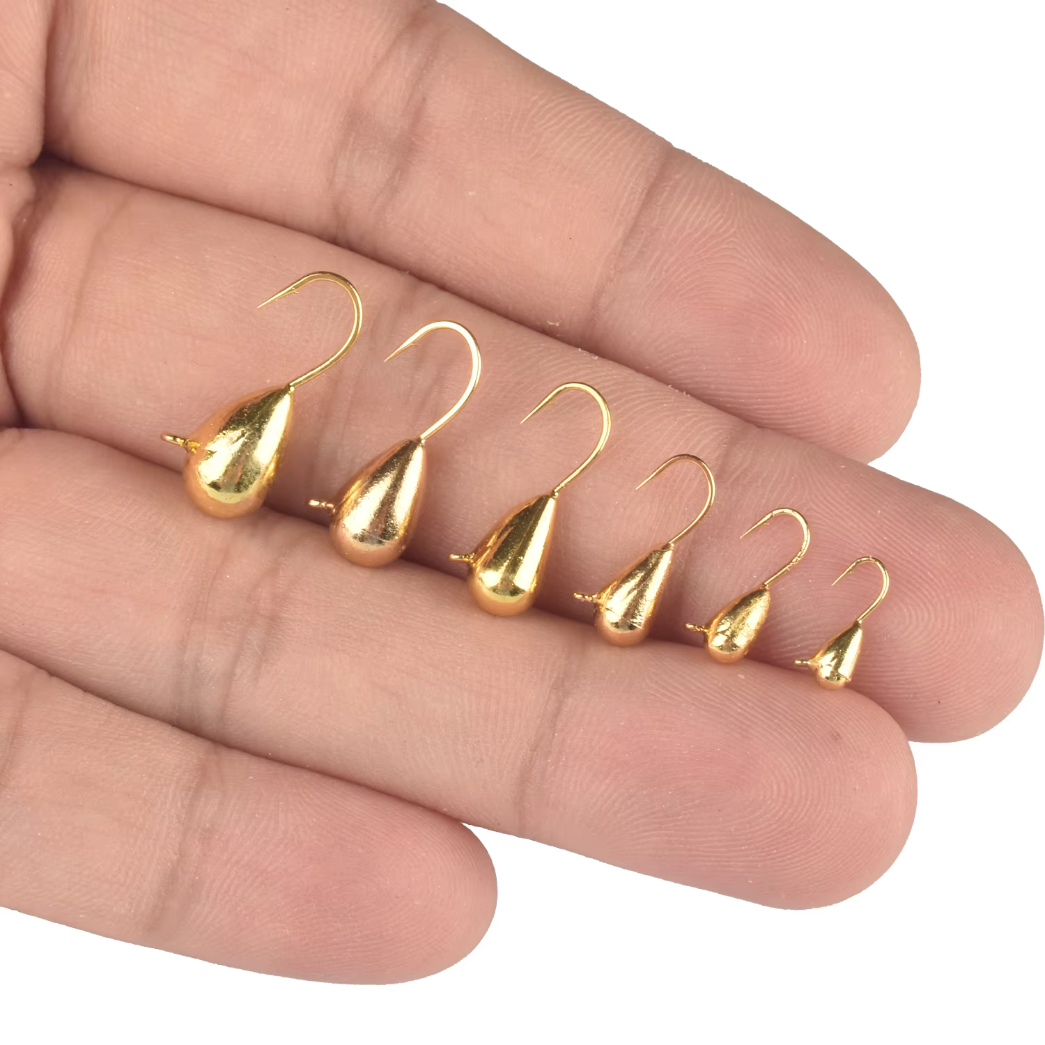 Señuelo de tungsteno Muunn para pesca en hielo – Lágrima luminosa - imagen 4