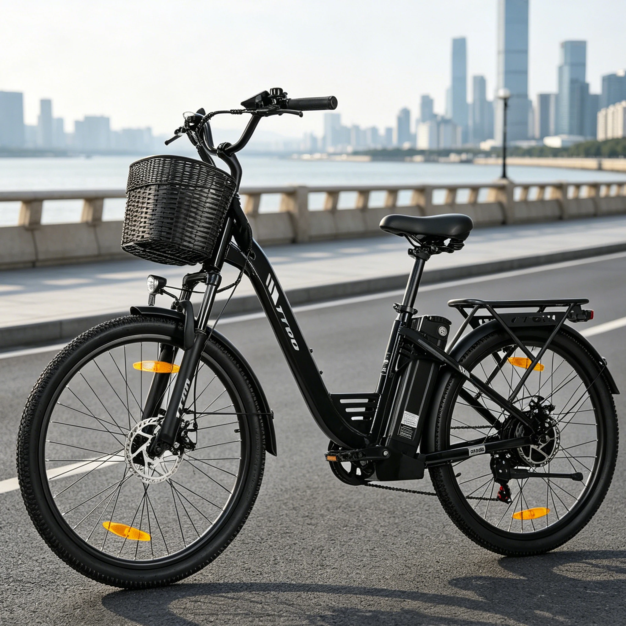 TTGO Bicicleta eléctrica motor trasero con frenos de disco - imagen 4