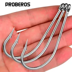 Anzuelos de pesca Proberos de carbono, ultra afilados para lubina y atún