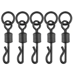Broches giratorios Q carpa anillo sólido conector señuelo cuerpo largo