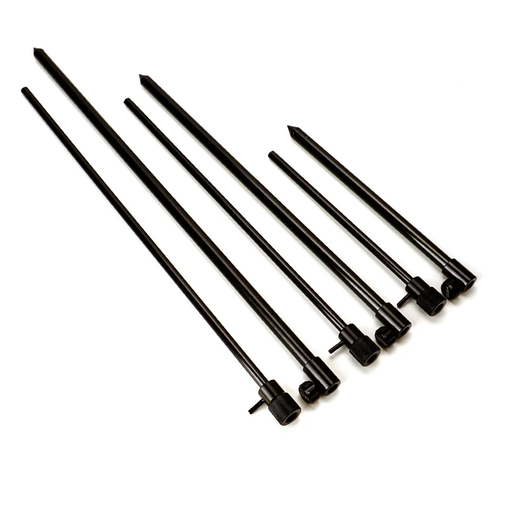 Hirisi soportes de aluminio para cañas de pesca carpa negro - imagen 4