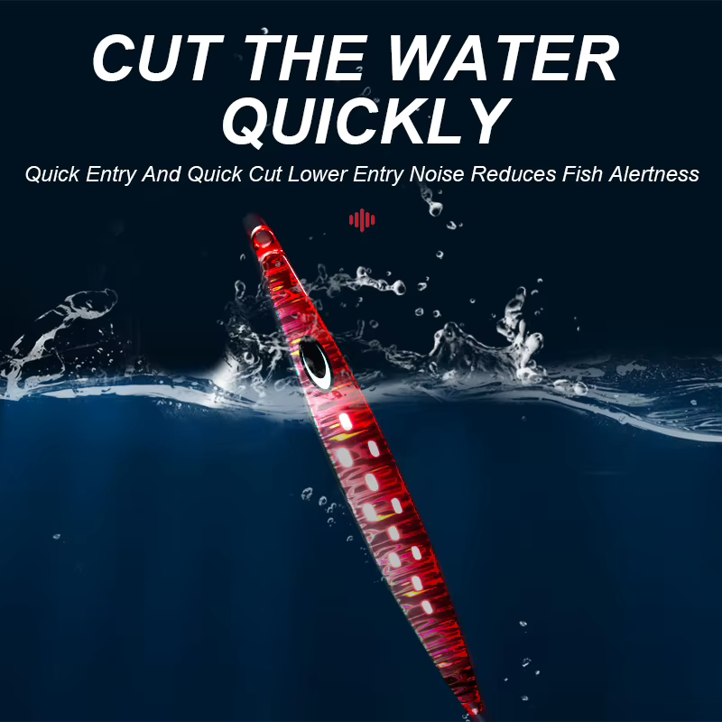 Teaser J95A Placa de Hierro Slow Vibration Waterbird – Para Pesca en Mar - imagen 3