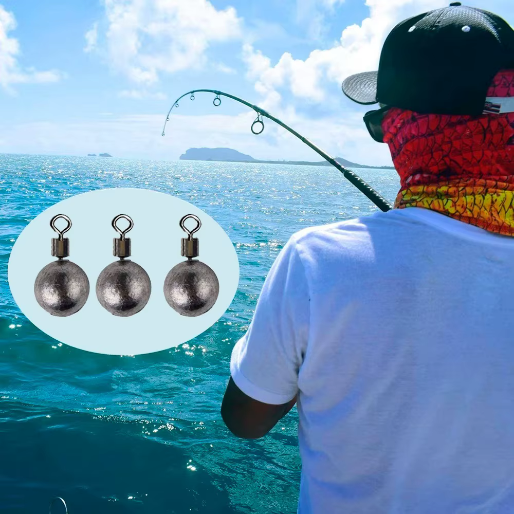 Plomos Redondos Drop Shot 360° – Kit de Pesas para Pesca - imagen 4