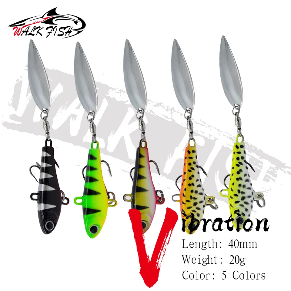 WALK FISH VIB — Señuelo VIB con cabeza de jig metálica para pesca - imagen 2
