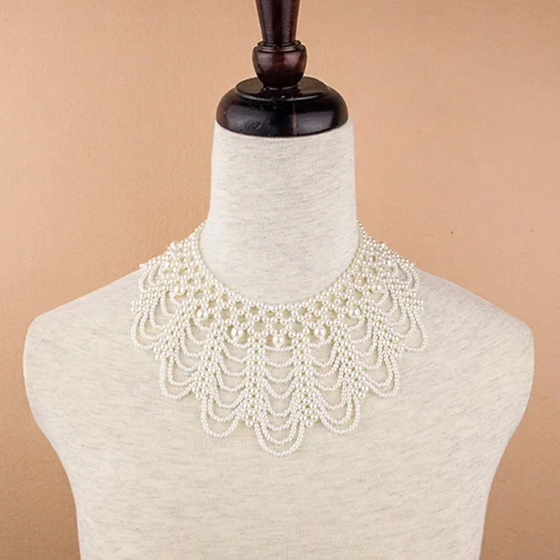 Collar Gargantilla de Perlas con Encaje – Ideal para Boda