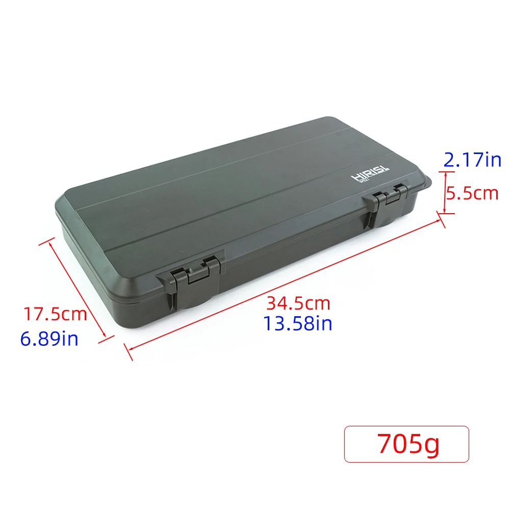 Caja de pesca portátil Hirisi W521, multicompartimento para aparejos - imagen 5