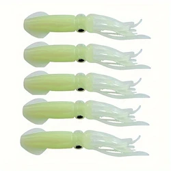 Jig Calamar Luminoso UV – Señuelo Octopus 10cm para Pesca de Arrastre en Agua Salada
