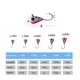 Anzuelo Jig Head para pesca en hielo con cebo de vinilo - imagen 3