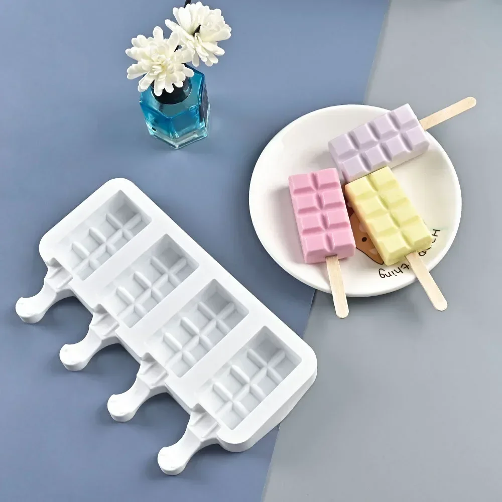 Molde de silicona para hielo - Bandeja cubitos paletas pesca verano