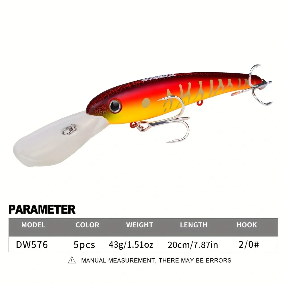 Señuelo flotante Popper – Cebo artificial realista 20cm para bass y lucioperca - imagen 3