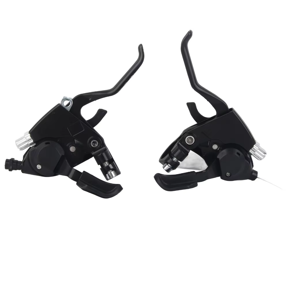 Palancas de Freno y Cambio Ergonómicas 3x8 – Bicicleta Montaña V-Brake - imagen 2