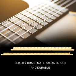 Trastes premium para guitarra: latón y cobre