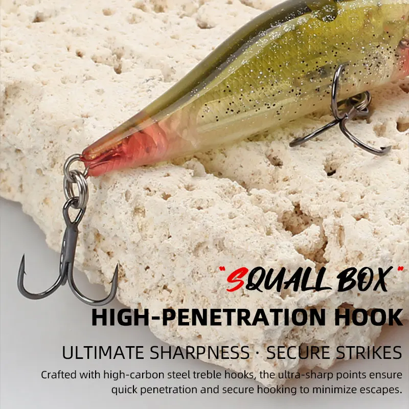 LETOYO 60SP Wobbler Minnow Shad suspendido lanzado largo para lucio - imagen 3