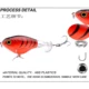 Whopper Plopper señuelo flotante con cola giratoria para lubina - imagen 3