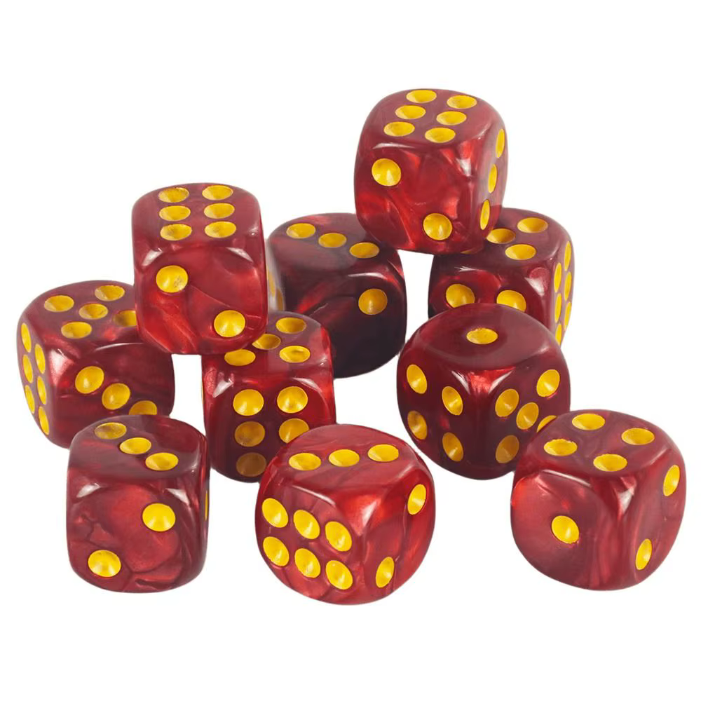 Dados D6 Translúcidos 16mm – Set de 10 para Juegos de Rol y Mesa - imagen 4