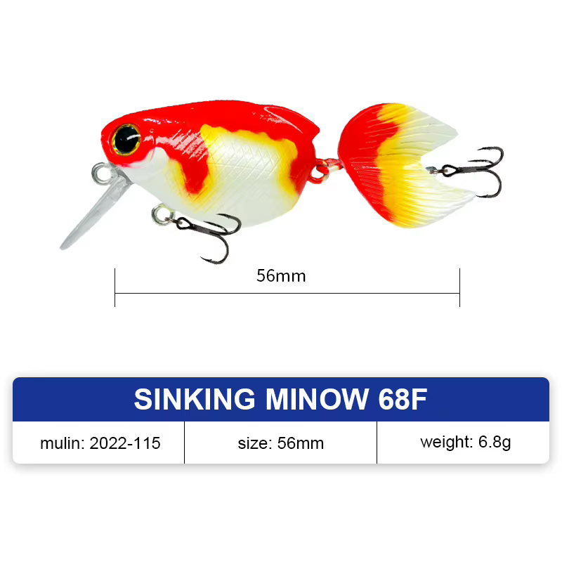 Señuelo Minnow Flotante JOOYOO Biónico para Lubina - imagen 3