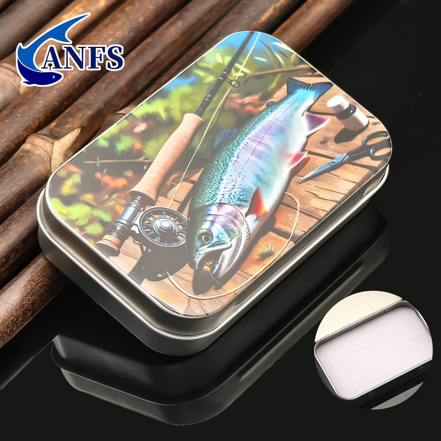 Caja de Moscas ANFS metálica – organizador para pesca con mosca - imagen 5