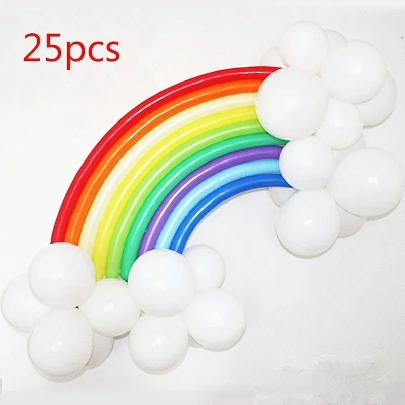 Globos arcoíris esféricos para decoración de bodas y cumpleaños - imagen 2