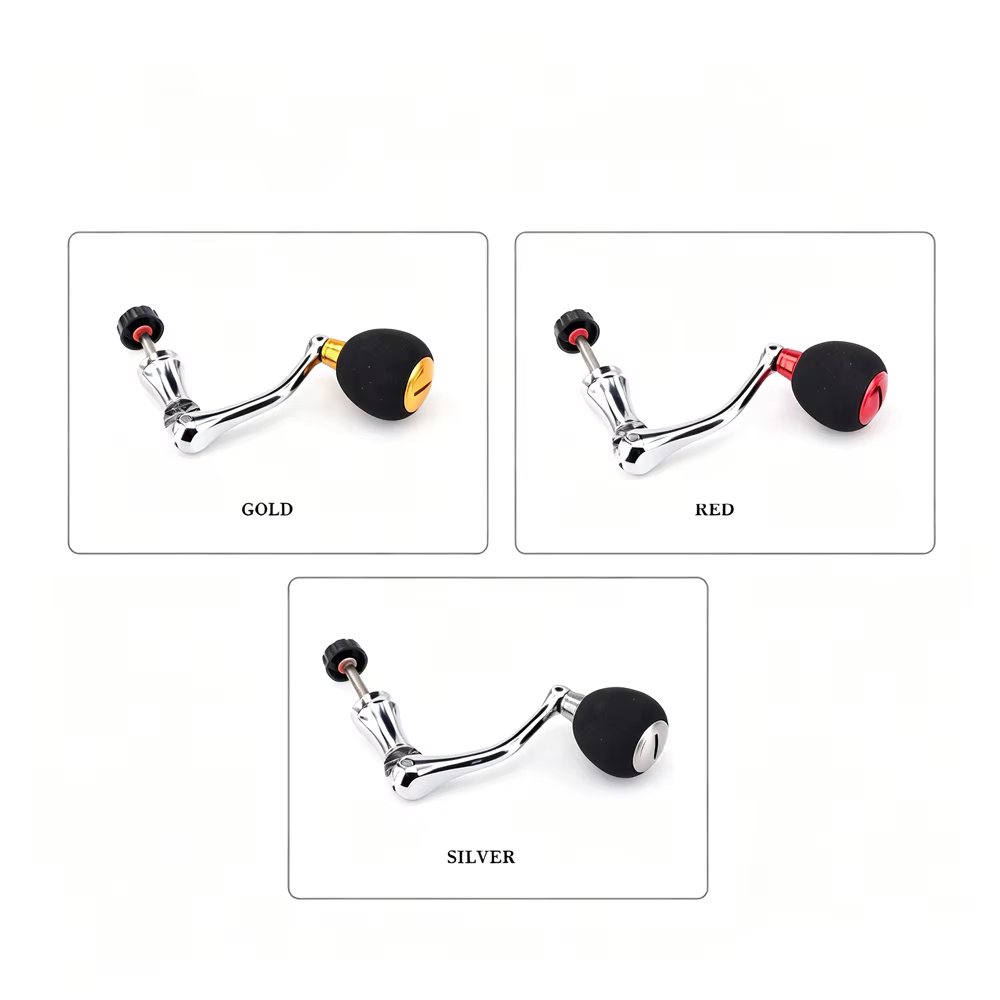 Manivela de repuesto para carrete spinning con pomo metálico - imagen 3